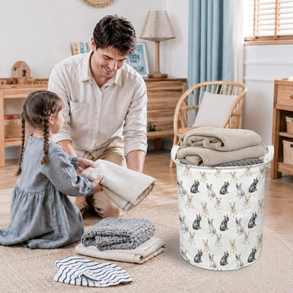 French Bulldog Dog Laundry Basket, French Bulldog Gifts Collapsible Laundry Hamper with Handles, Dog Clothes Toy Storage Bins Containers Basket for Bathroom Bedroom - color: French Bulldog