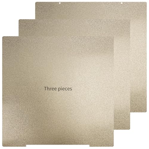 3-Pack Upgraded PEI Build Plate for Prusa Core One Double Sided Textured PEI Powder-Coated Print Bed for Prusa i3 MK3S MK4,MK2 MK52 MK3 MK3S MK4S MK3S+ MK2.5S 3D Printer 254x241mm - size: 254x241mm, style: 3