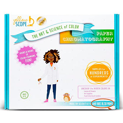 YELLOW SCOPE Paper Chromatopgraphy Science Kit for Kids, Toddler Activities, Preschool Learning Activities, STEM Kits for Girls and Boys, Educational & Fun for Ages 8 to 12 - style: Paper Chromatography Kit