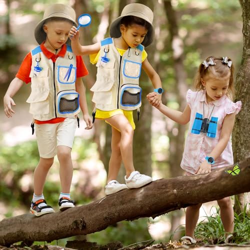 YOPINSAND Kids Explorer Kit & Bug Catcher Kit, Kids Outdoor Exploration Set - color: Blue