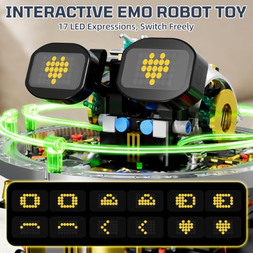 DOLIVE Transparent Spherical Robot Building Block Set for Kids Aged 8-12