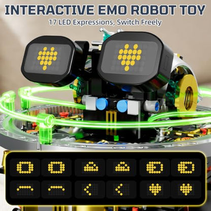 DOLIVE Transparent Spherical Robot Building Block Set for Kids Aged 8-12