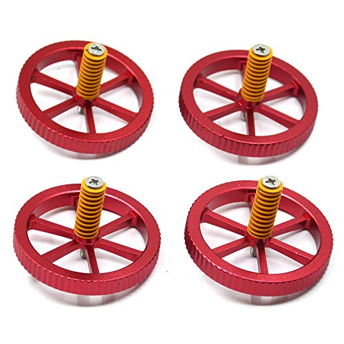 4PCS Aluminum Hand Twist Leveling Nut - style: 60mm-Aluminum