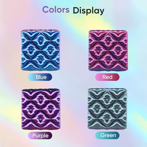 ERYONE Silk Filament PLA+ 1.75mm Shiny 3D Printer Filament, Multicolor PLA 4 in 1, 1kg (2.2LBS)/Spool, HS Silk Quadruple Color Evil Pool(Purple & Red & Green & Blue) - color: Silk Pla+ 4 in 1 Evil Pool