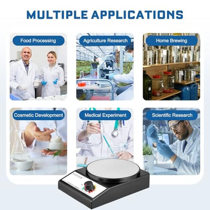 Magnetic Stirrer Set Corrosion-Resistant Magnetic Stir Plate (Non-Heating) - style: Stirrer Set