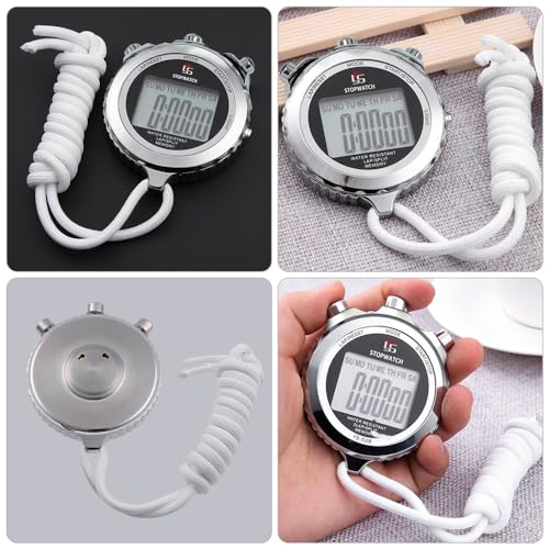 LAOPAO Melt Stopwatch, Clock Daily Rainproof Digital Timer for Sports Match,Competition,Coach,Referee,Training,Timing - color: 2 Lap-backlit