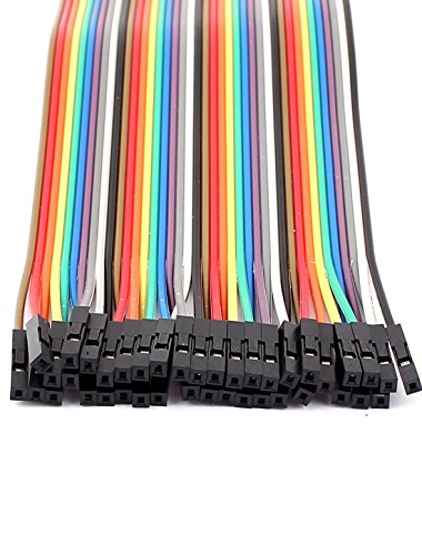uxcell 20Pcs 1P 2.54mm to 2P 2.0mm Female Jumper Cables Wire 20cm