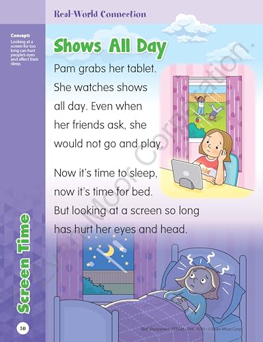 Evan-Moor Skill Sharpeners STEAM Workbook, Kindergarten, Science, Technology, Engineering, Art, Math, Hands On Activities, Helping Others, Collaboration, Solve Real World Problems, Puzzles, Homeschool