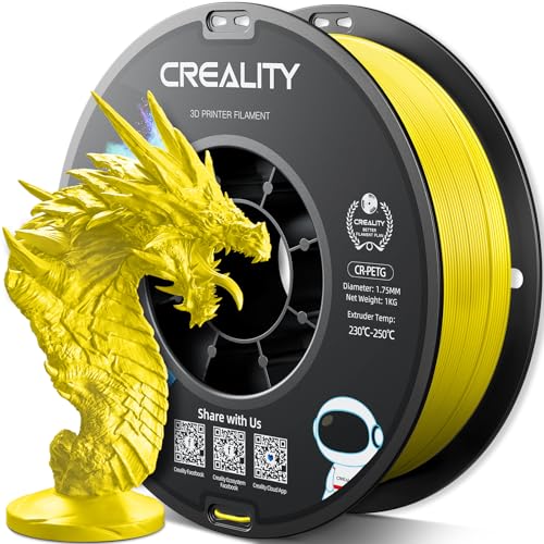 Official CREALITY PETG 3D Printer Filament 1.75mm 1KG (2.2lbs) Yellow - color: Yellow
