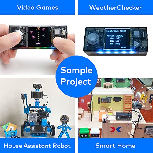 Makeblock CyberPi Project-Based Kit: Coding for Kids 8-12, STEM Programmable Robot with Scratch & Python Support, IoT Technology & Built-in WiFi Module - style: Cyberpi Coding Kit