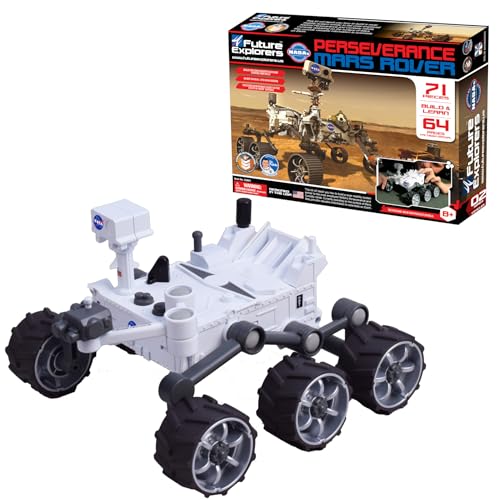 MUKIKIM NASA Future Explorers - Perseverance Mars Rover. Build & Learn STEM Education & Interactive Space Exploration for Kids. with Powerful Motor & Movable Robotic Arm!
