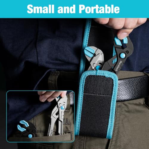DURATECH 2-Piece Mini Pliers Set, 4-Inch Water Pump Pliers & Pliers Wrench - size: 2pcs