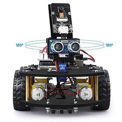 ELEGOO UNO R3 Project Smart Robot Car Kit V4.0 Upgraded 37 in 1 Sensor Modules Kit 120pcs Multicolored Dupont Wire …