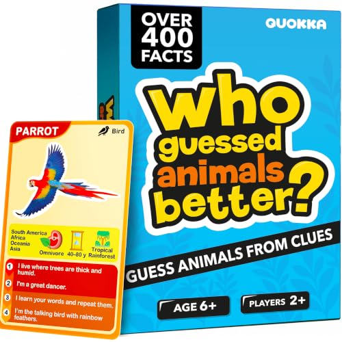 Who Guess It Better Animals Volume 1 - Animal Discovery Set, 50 Cards - color: Animals