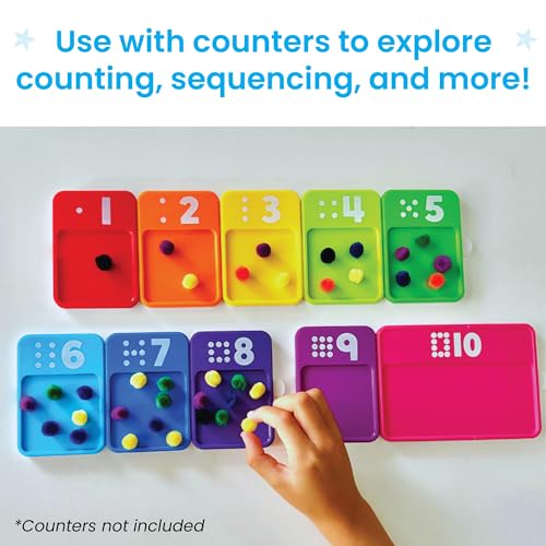 hand2mind Sensory Number Trays, Learning Numbers for Kids, Ages 3+