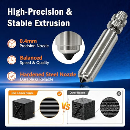 3PK Nozzle for Kobra X/Kobra 4 0.4MM Integrated Hardened Nozzles - style: 3PK