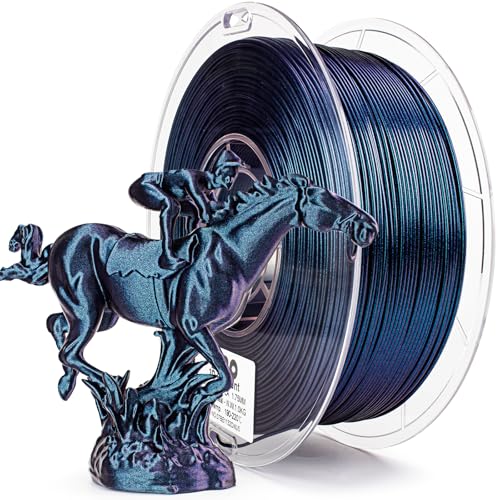 ZIRO Chameleon Series Filament, Super Sparkle PLA, Peacock Teal Luster - color: Peacock Teal Luster