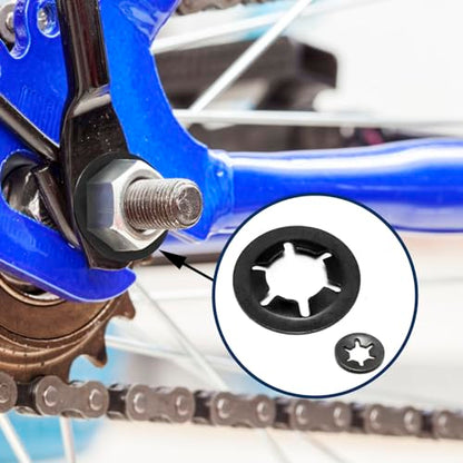Internal Tooth Starlock Washers Push Nut Assortment (M2.5-M12) 500Pcs - size: Internal Tooth Star Lock Washers