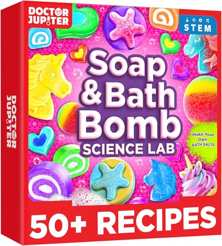 Doctor Jupiter Soap & Bath Bomb Making Kit for Kids Ages 8+ - style: Soap & Bath Bomb: 8+