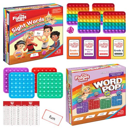 The Fidget Game Ultimate Reading Bundle - Flashcards and Pop Fidget Toys