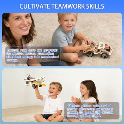 6 in 1 STEM Kits for Kids Ages 8-10-12-14, Stem Toys for Boys Age 8-12, Science Projects, 3D Puzzles for Kids, Educational STEM Toys,Birthday Gifts for 8 9 10 11 12 Year Old Boys and Girls