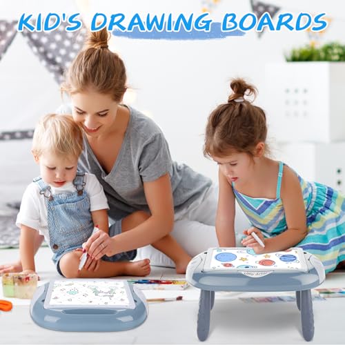 MAYESAR Magnetic Board for Kids, 1-2 Year Old Boy Gifts with Magnetic Letters and Numbers, Toddler Easel for Boy Birthday Christmas Gift (Blue) - color: Blue