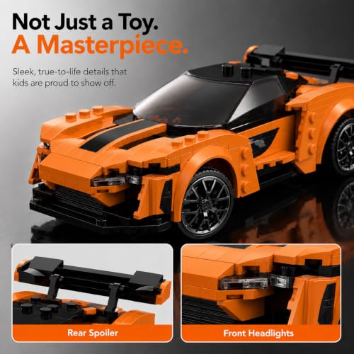 WISEPLAY Remote Control Car Building Kit, STEM Programmable App Controlled RC Building Toys for Boys & Girls 6-12
