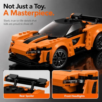 WISEPLAY Remote Control Car Building Kit, STEM Programmable App Controlled RC Building Toys for Boys & Girls 6-12