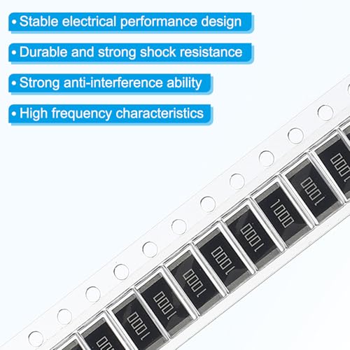PATIKIL 2512 Surface Mount Device Chip Resistor Kit, 20Pcs 100 Ohm 1% Tolerance 1W DIY Resistor Ceramic Resistance Assortment Kits for Electronic Products - style: 100 Ohm