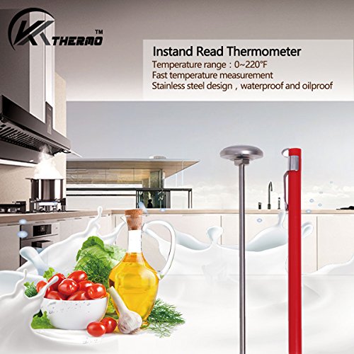 KT THERMO Instant Read 1-Inch Dial Thermometer(4-Pack),Best for The Coffee Drinks,Chocolate Milk Foam - size: 4-PACK