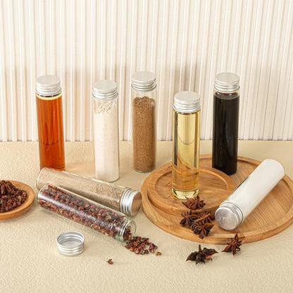 60ml Glass vials 30pcs,With aluminum screw cap30pcs Clear Glass Bottles - style: 60ml 30pcs