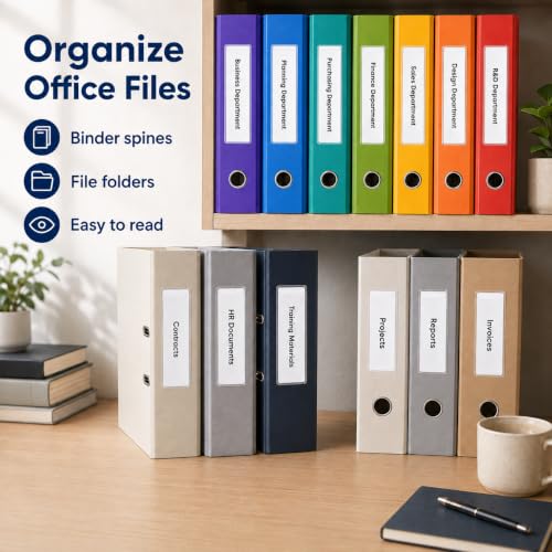40 Sets Self-Adhesive Clear Labels for Storage Bins
