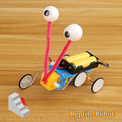 4 Set Bulk Craft Robot Kits for Kids, STEM Building Toys for ages 6-8 8-13