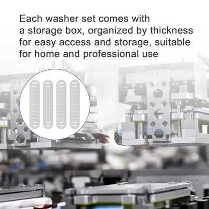 M6x12mm Precision Shim Washers for Shaft Alignment, 304 Stainless Steel - size: M6X12