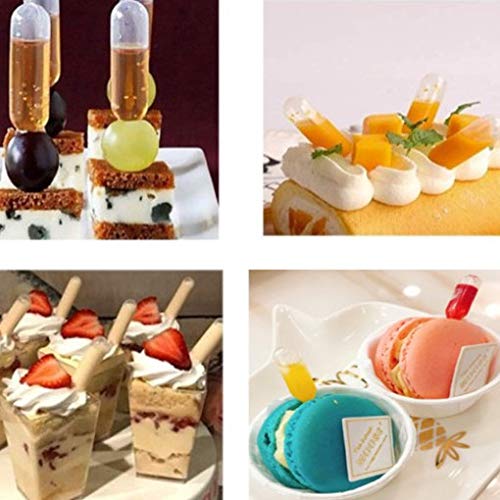 Plastic Dropper Liquid Dropper 4 ml for Party Cupcake, 60PCS