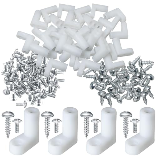 MEETOOT 20PCS Circuit Board Standoff Mounting Hardware PCB Board Mounting Leg White Game Console Motherboard Fixing Plastic Leg for Arcade Game Board and Video Board