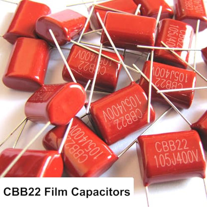 20pcs 400V 105J 1UF CB22 Metallized Polypropylene Polyester Film Capacitors Kit - style: 400V 105J 1UF