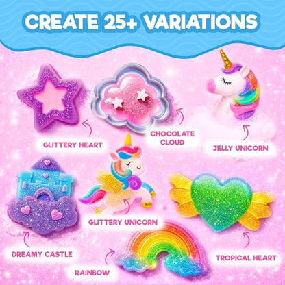 Doctor Jupiter Unicorn Glitter Soap Making Kit for Kids Ages 6+ - style: Unicorn Glitter Soaps: 6+