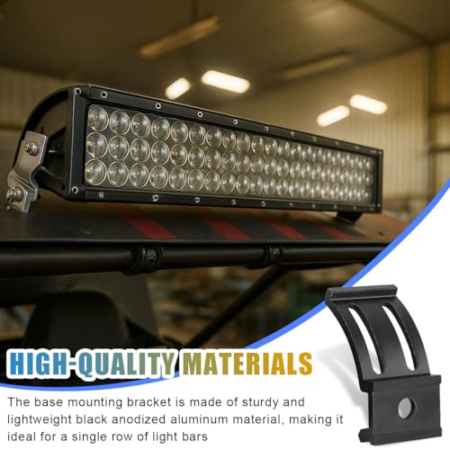2PCS LED Light Bar Mounting Brackets, Adjustable Side Bracket Kit, Slide Base Bottom Mount Universal for Work Light Bars, LED Pod (902-3) - size: 902-3