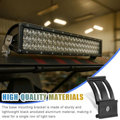 2PCS LED Light Bar Mounting Brackets, Adjustable Side Bracket Kit, Slide Base Bottom Mount Universal for Work Light Bars, LED Pod (902-3) - size: 902-3