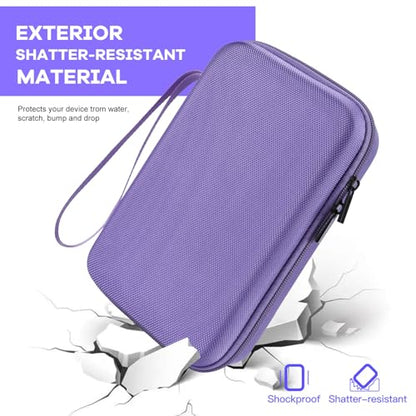 Hard Travel Electronic Organizer Case for MacBook Power Adapter Chargers Cables Power Bank Apple Magic Mouse Apple Pencil USB Flash Disk SD Card Hard Drive Waterproof Shockproof Accessories Bag Case - color: Purple - 2