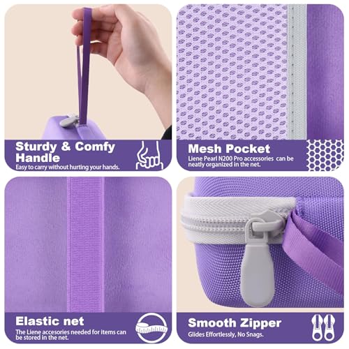 khanka Case for Liene Pearl N200 Pro Portable Photo Printer,Purple - color: Purple, style: for 2x3"N200 Pro