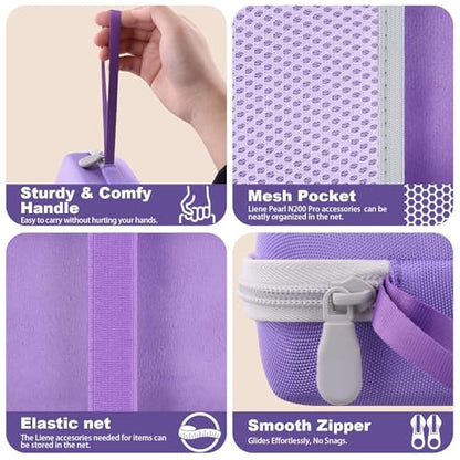 khanka Case for Liene Pearl N200 Pro Portable Photo Printer,Purple - color: Purple, style: for 2x3"N200 Pro