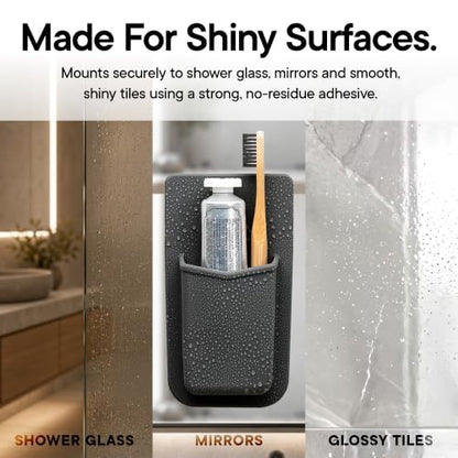 TOOLETRIES The Henry Essentials Holder, Bathroom Organizer - Charcoal