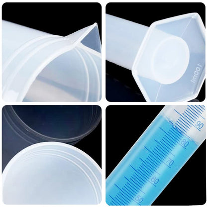 250ml Plastic Graduated Cylinker, Measuring Cylinder Graduated Cylinders Lab Supplies Laboratory Tools (Pack of 2) - size: 250 ml (Pack of 2)