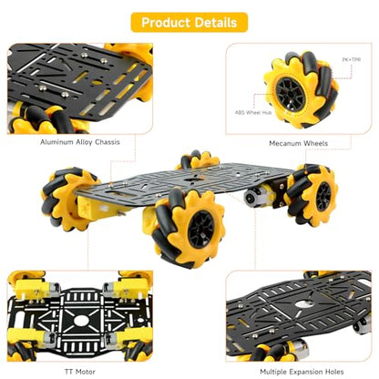 4WD Mecanum Robot Chassis Kit for Arduino & Raspberry Pi