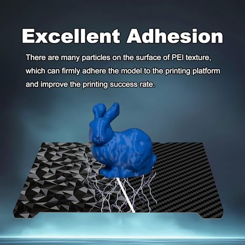 235x235mm 3D Printer Build Plate Smooth PEO+Smooth PET Spring Steel Sheet for Creality K1/K1C/Ender 3/3 V2/3 Pro/5/5 Pro Heated Bed (Carbon Fiber + Diamond Pattern) - size: 235x235(K1C)
