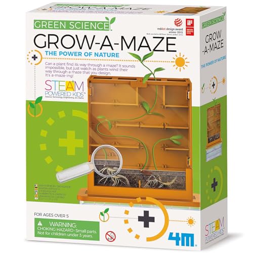 4M Green Science Grow-A-Maze DIY Plant Growth Lab and STEAM Science Kit
