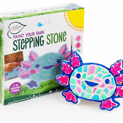 Creative Roots Paint Your Own Stepping Stone Kit, Axolotl - style: Axolotl