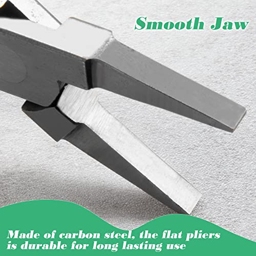SPEEDWOX 5-Inch Flat Nose Pliers for Jewelry Making Smooth Jaw Mini Duck Bill Plier for Wire Wrapping Bending or Straightening Sheet Metal Bending Jewelry Making Tools Open and close Jump Rings - style: Duckbill Pliers